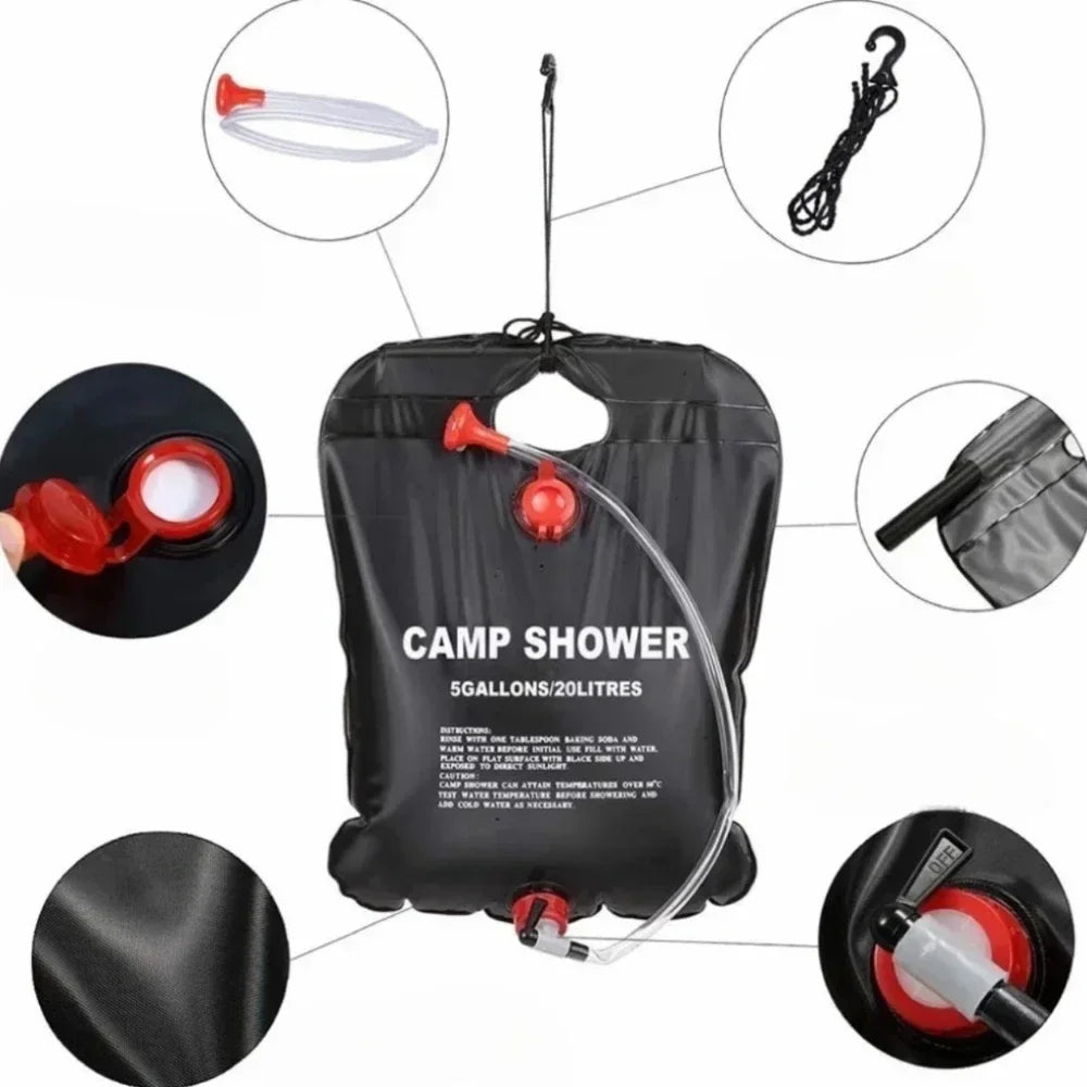 Sac de douche mobile