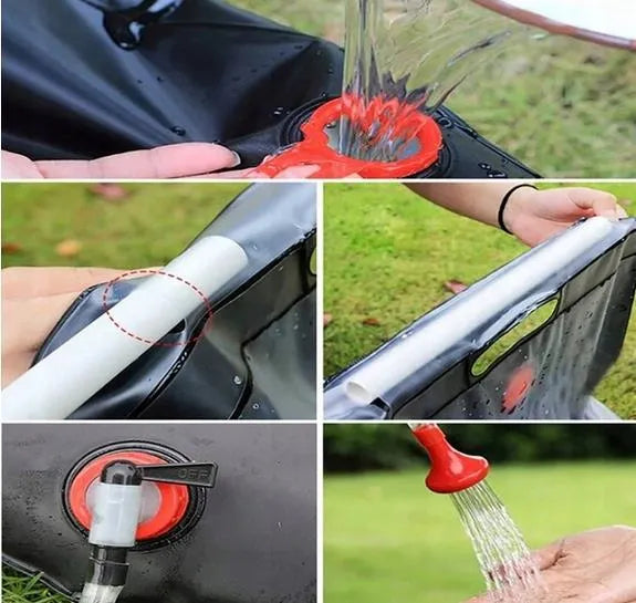 Sac de douche portable